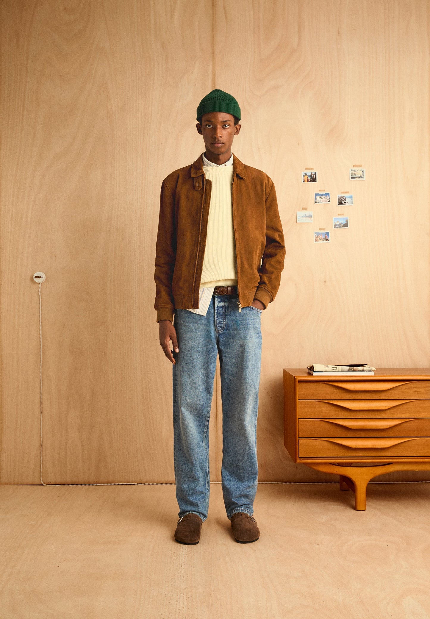 CHAQUETA BOMBER PIEL