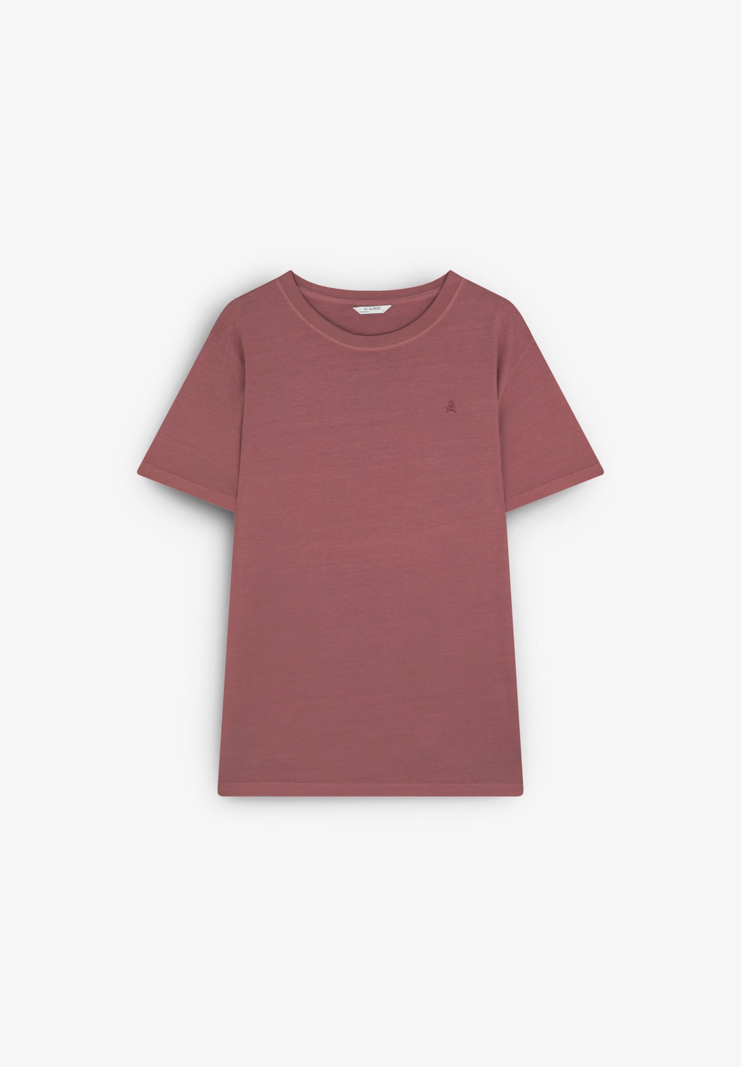 CAMISETA CALAVERA BORDADA TONO