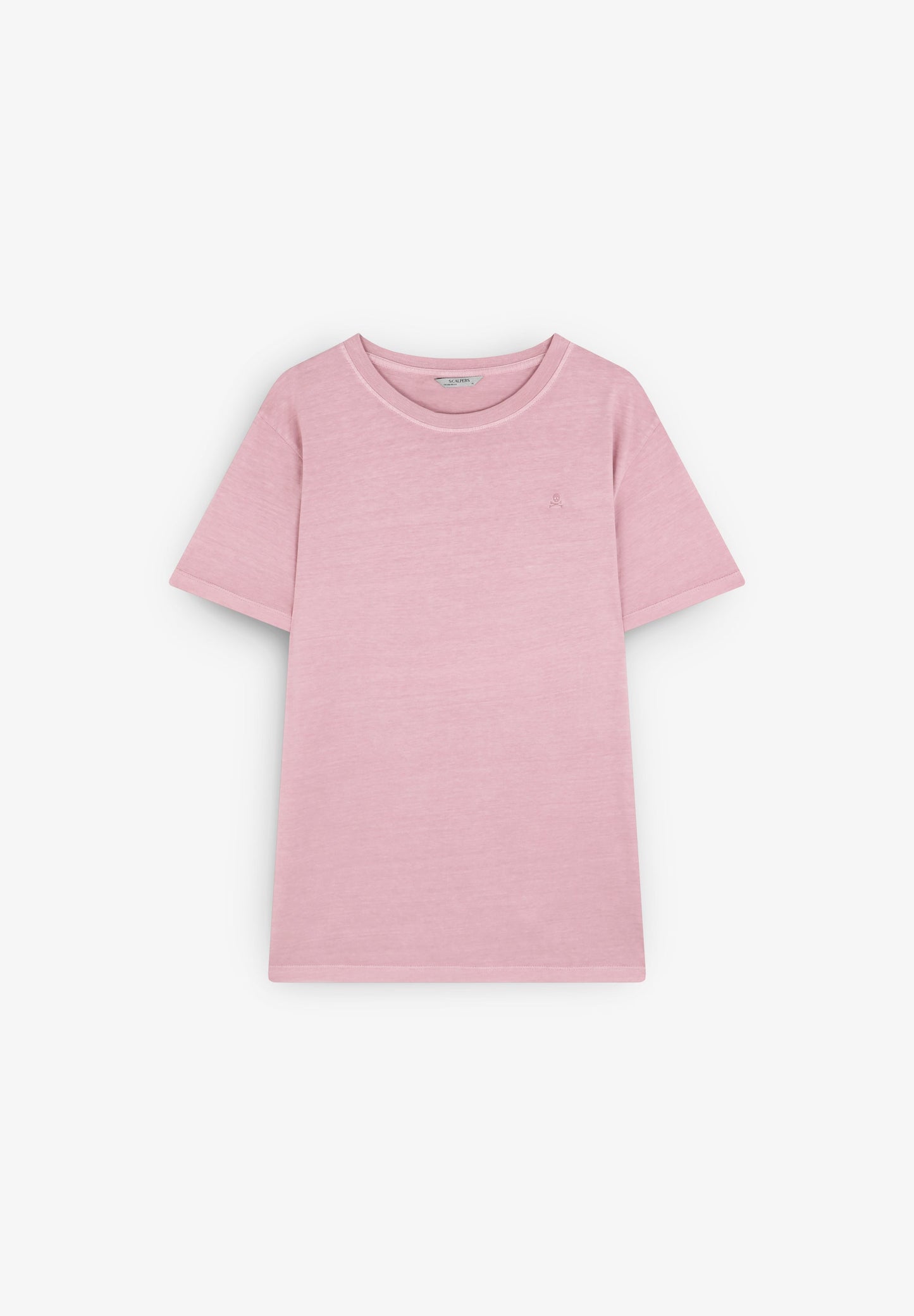 CAMISETA CALAVERA BORDADA TONO