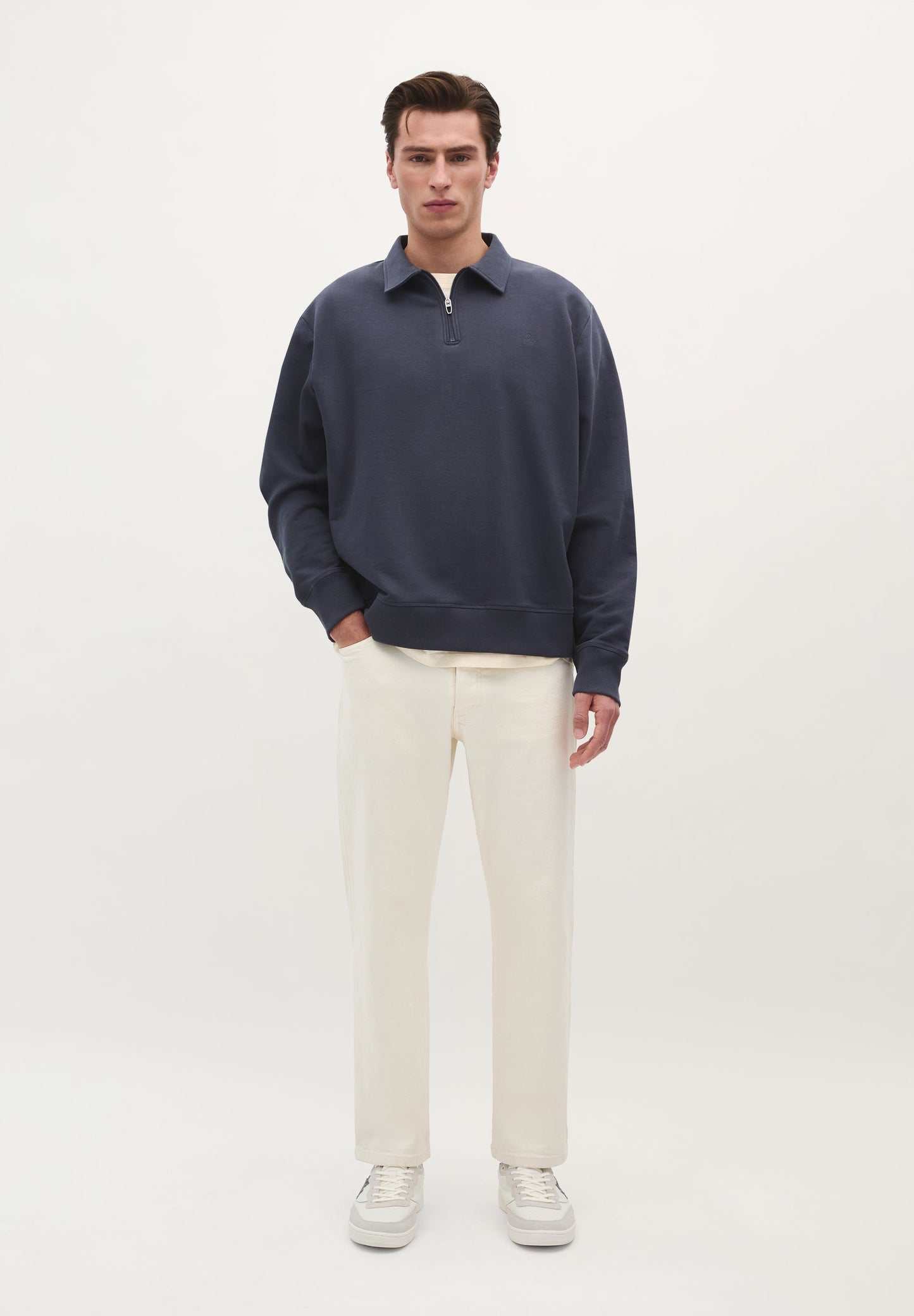 SCEASY MID ZIPPER SWEATER