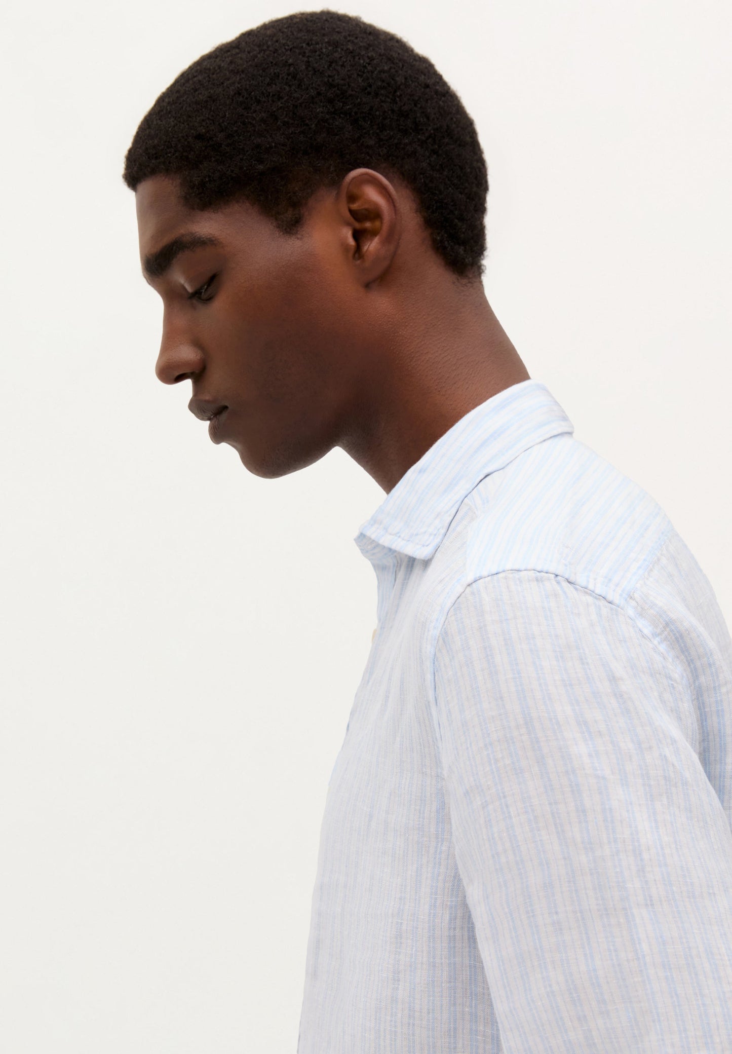 CAMISA RAYAS 100% LINO