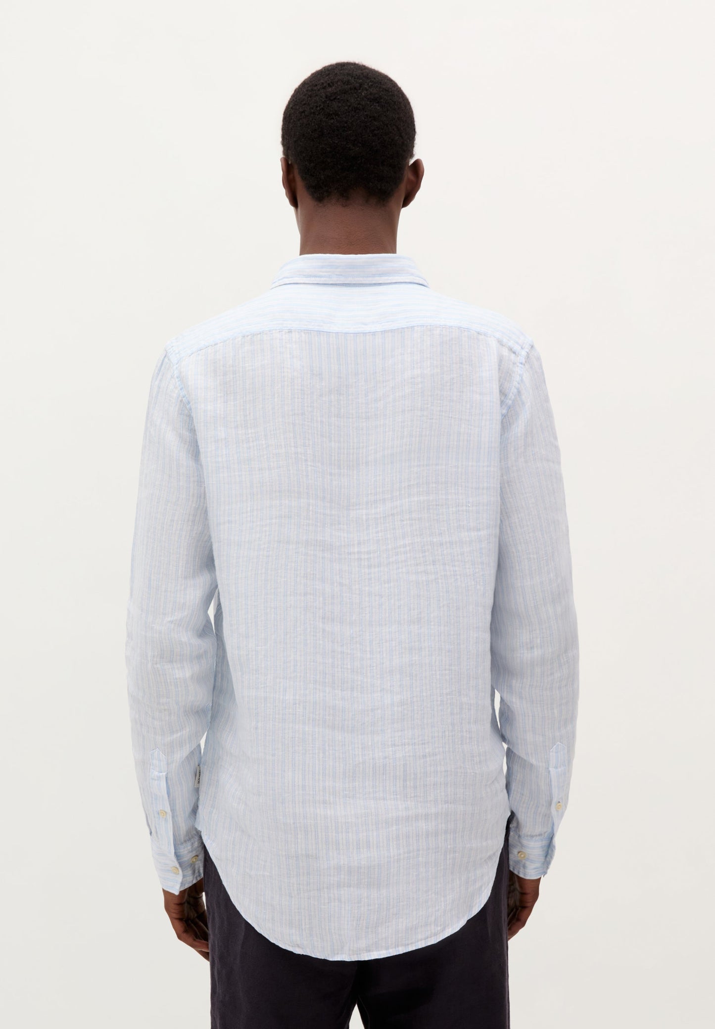 CAMISA RAYAS 100% LINO