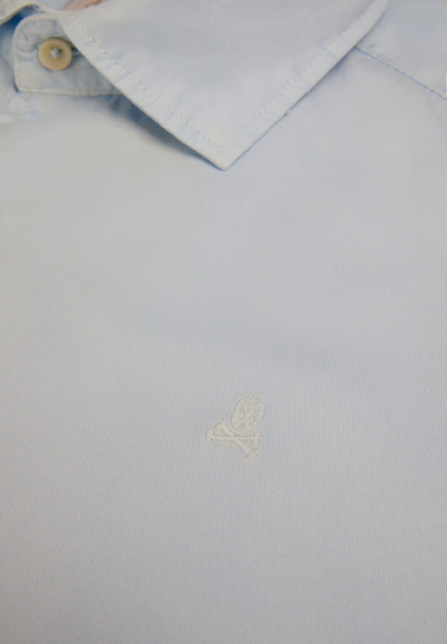 CAMISA CALAVERA BORDADA TONO