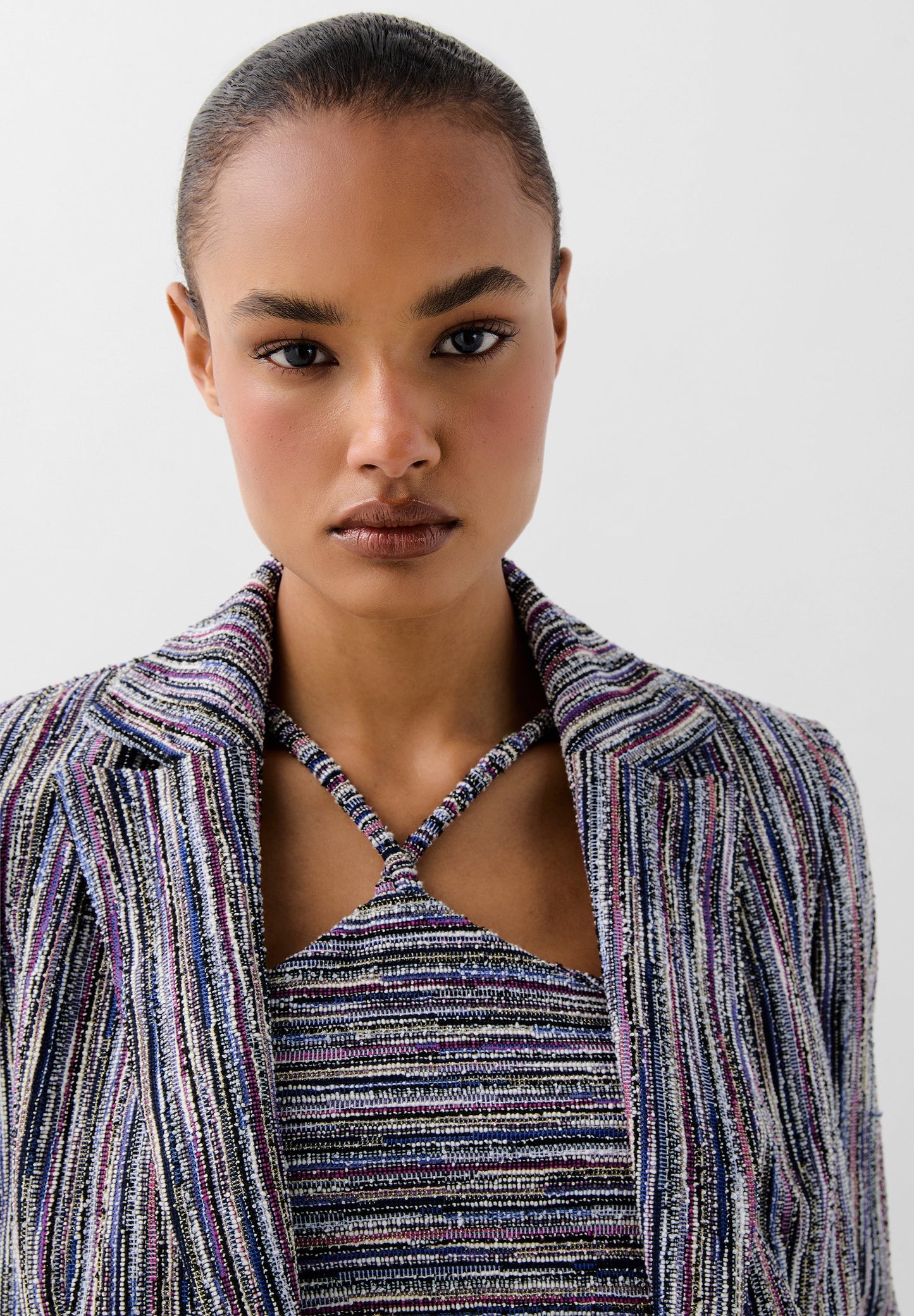 BLAZER PUNTO ESTAMPADA