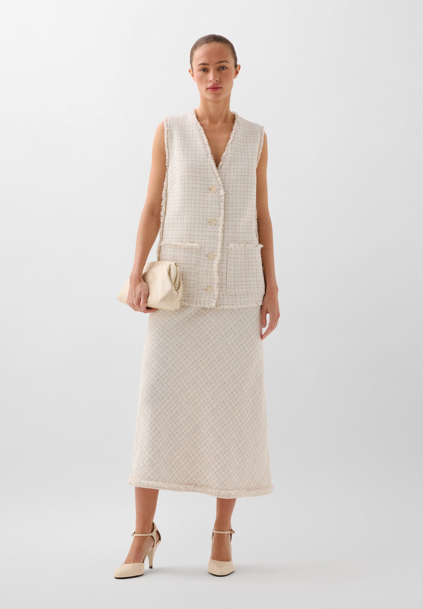 CHALECO RÚSTICO HILO METALIZADO