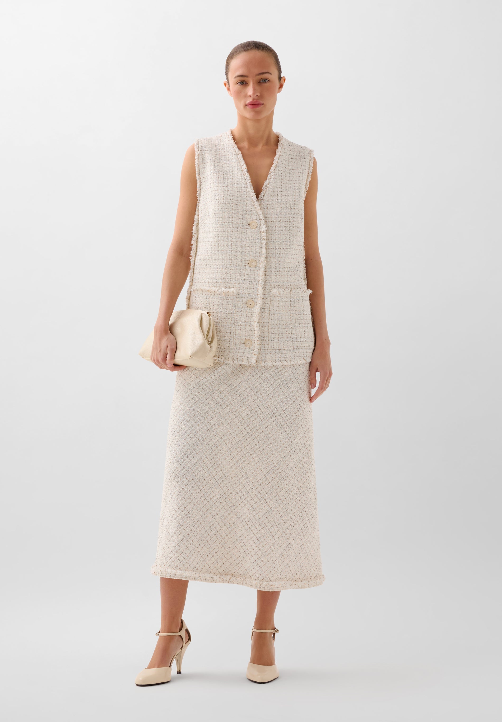 FALDA RÚSTICA HILO METALIZADO