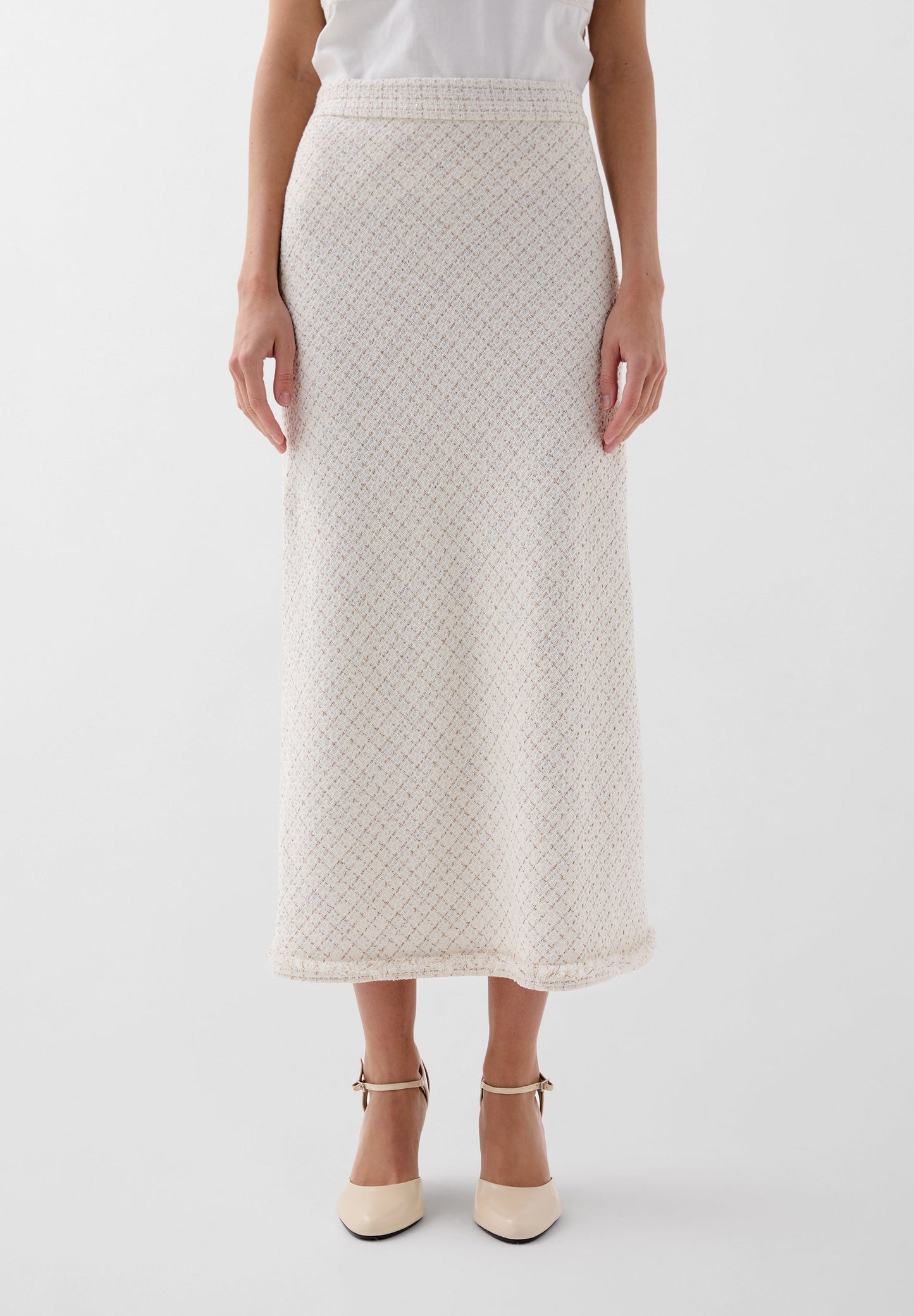 FALDA RÚSTICA HILO METALIZADO