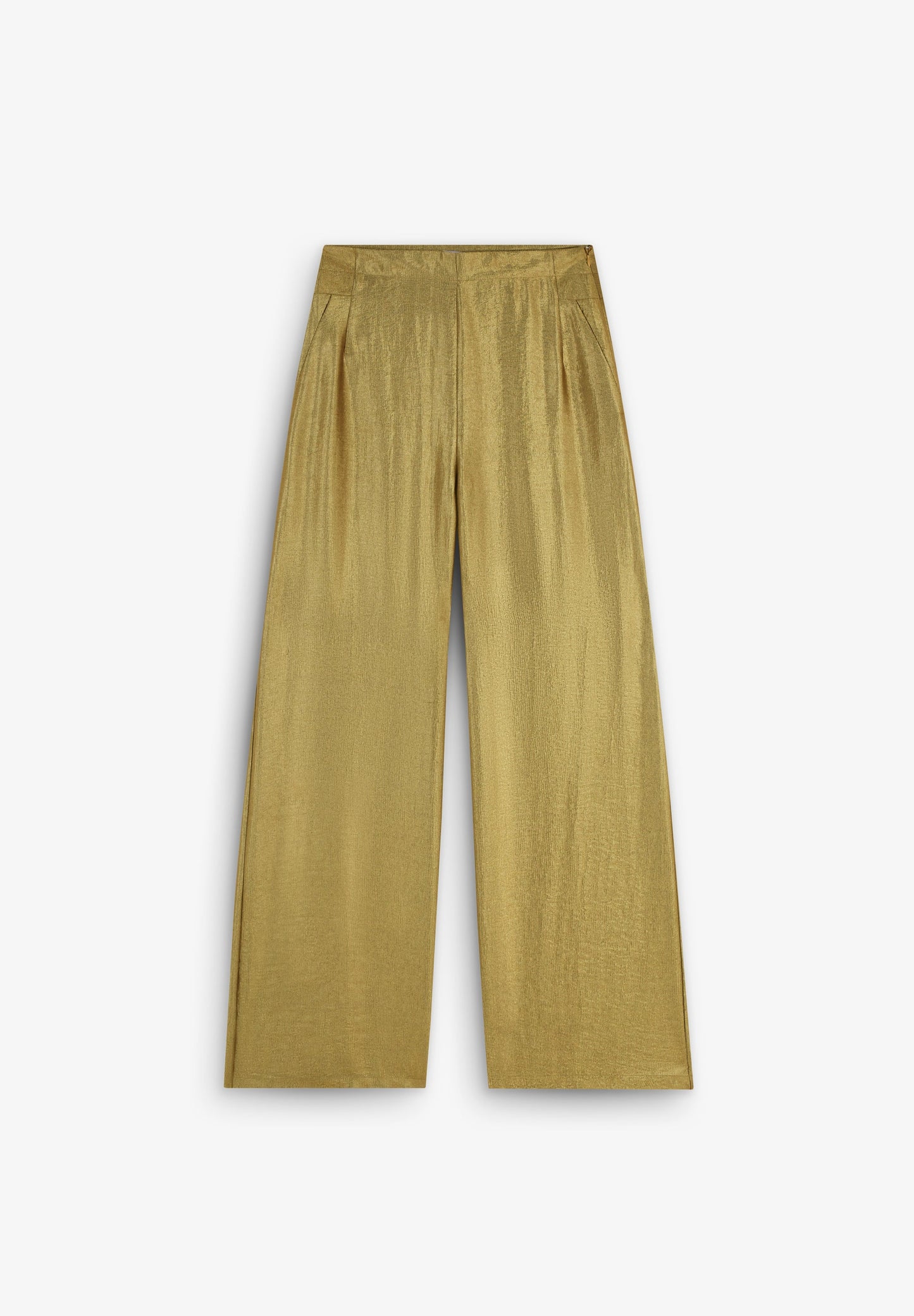 PANTALÓN FLUIDO METALIZADO PINZAS
