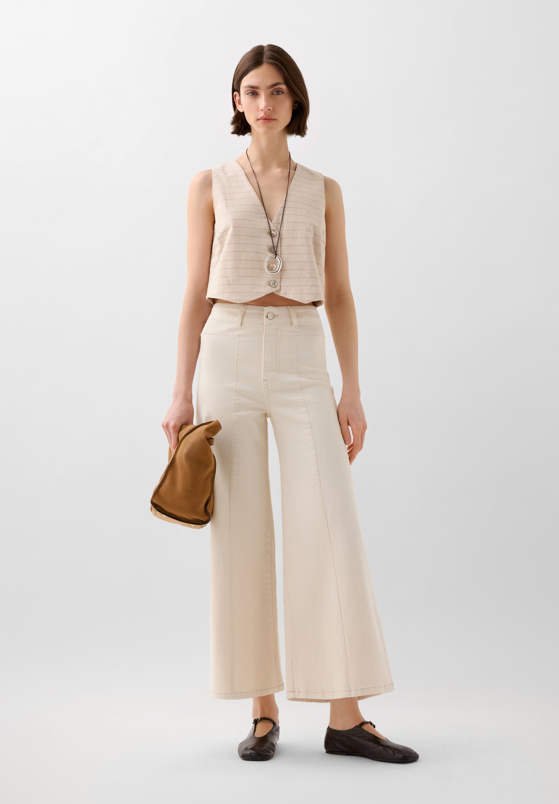 JEANS CULOTTE COSTURAS