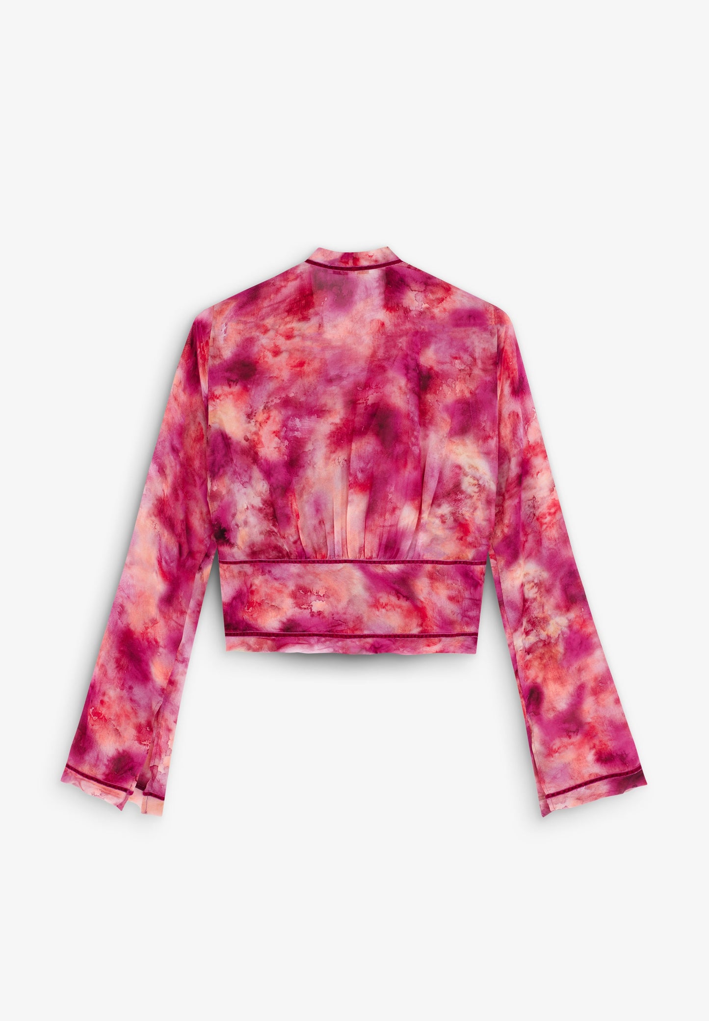 BLUSA TIE DYE RIBETE TERCIOPELO