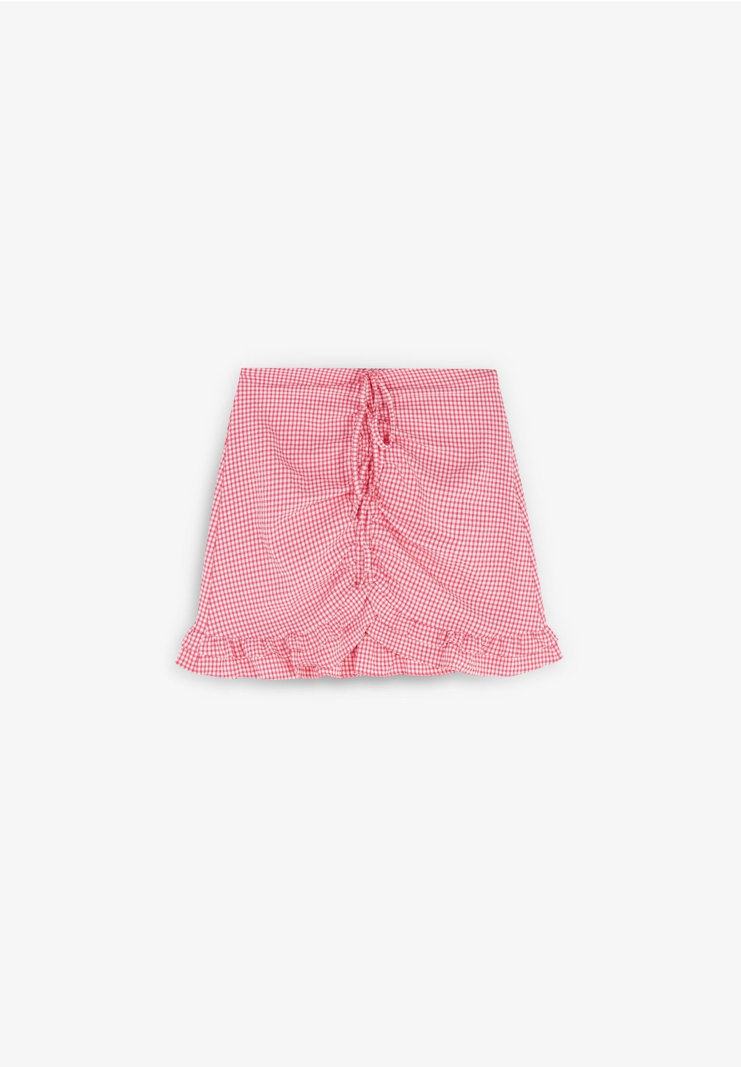 FALDA VICHY FRUNCIDA