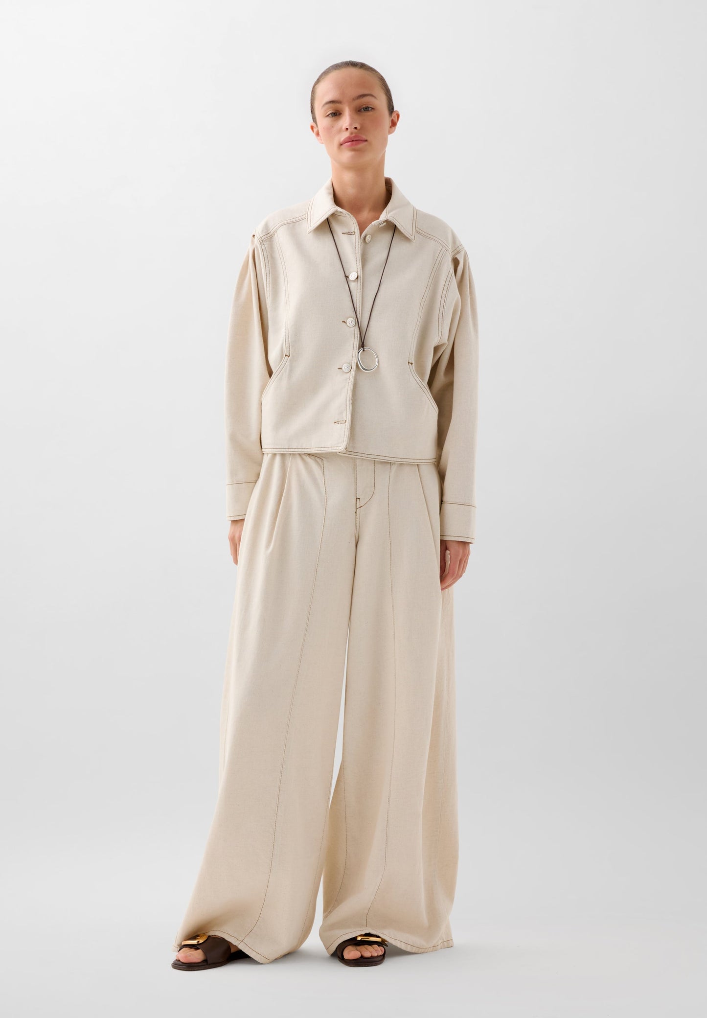 PANTALON DENIM COSTURA