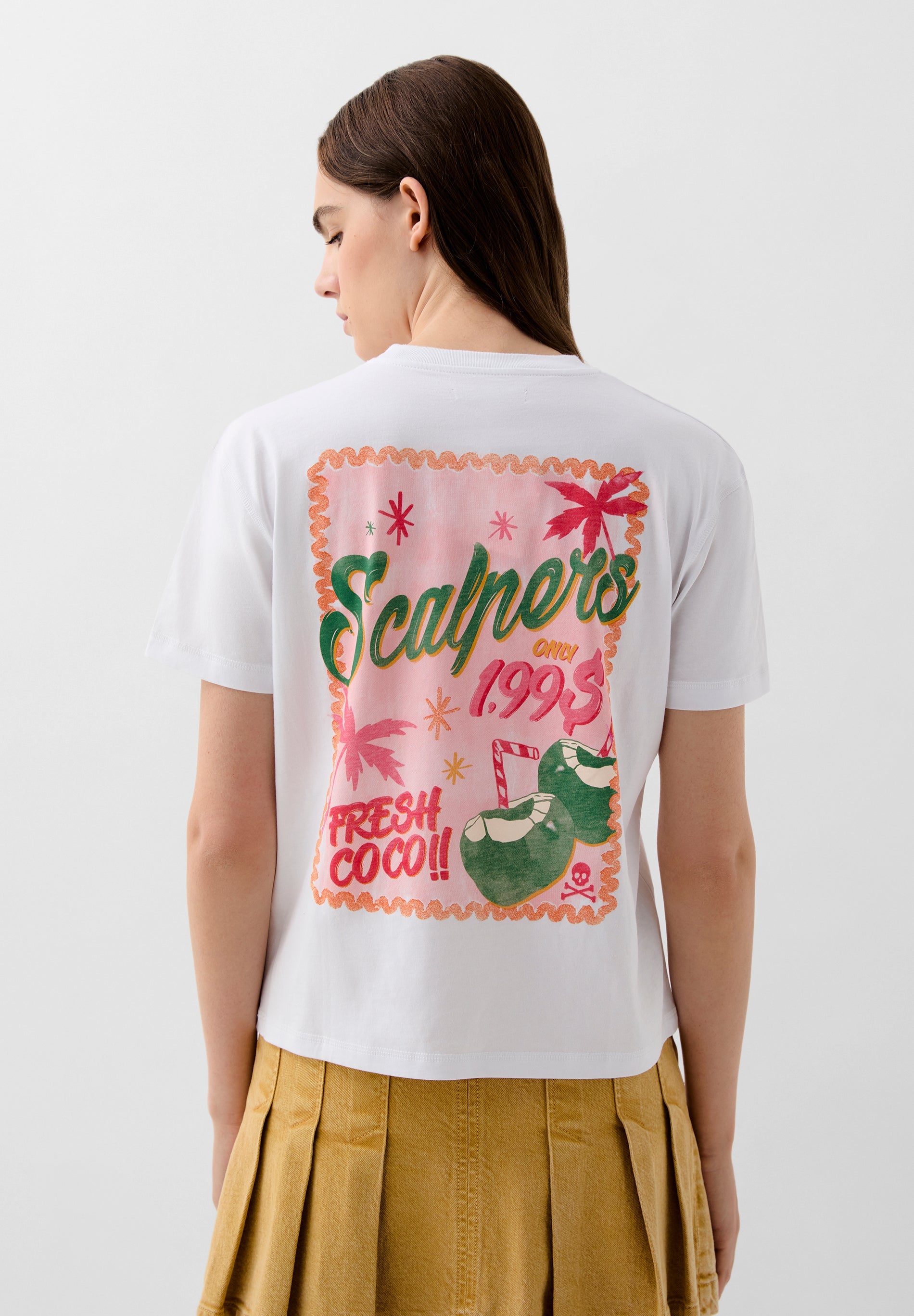 CAMISETA PRINT TRASERO COCO