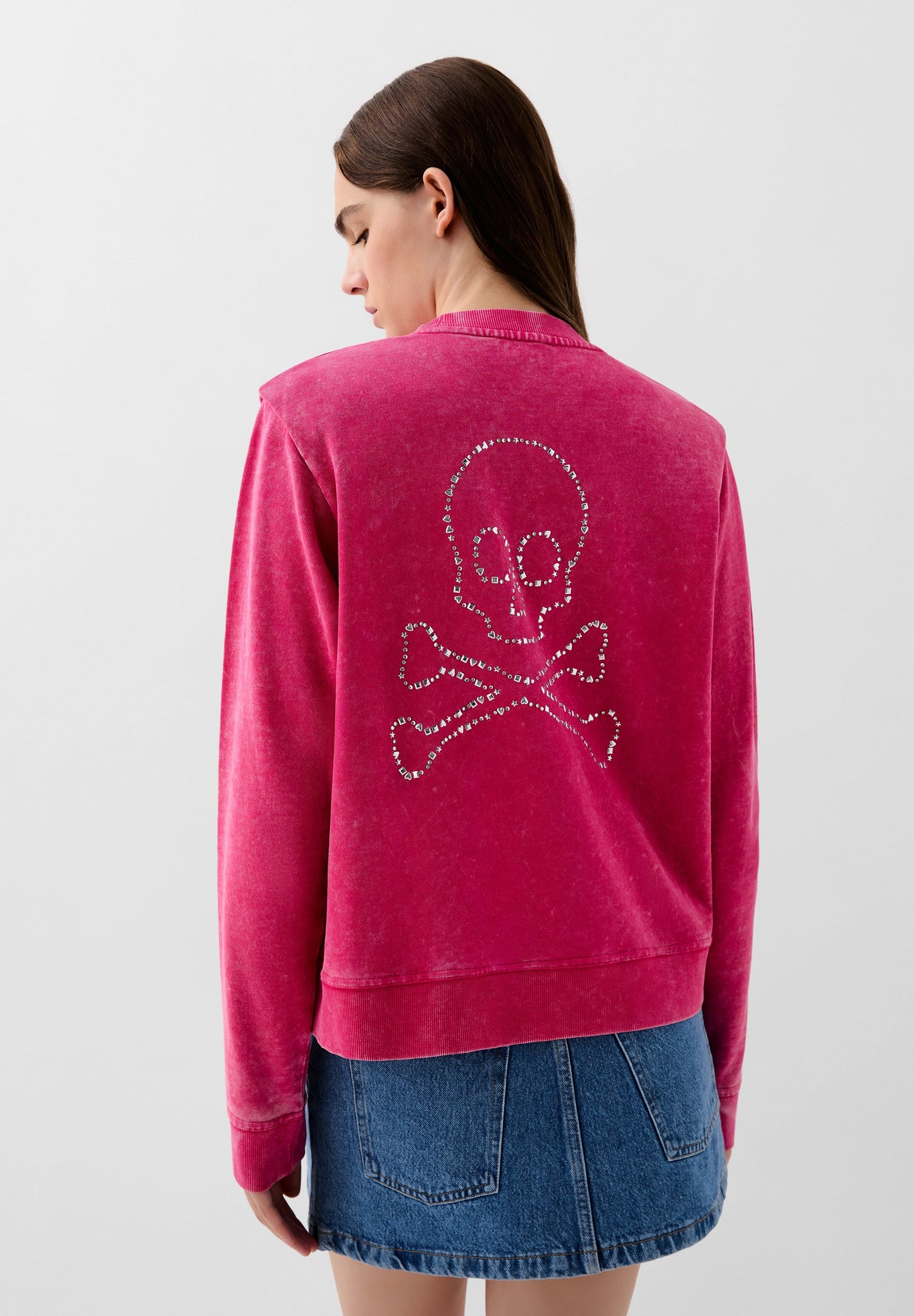 SUDADERA STRASS CALAVERA