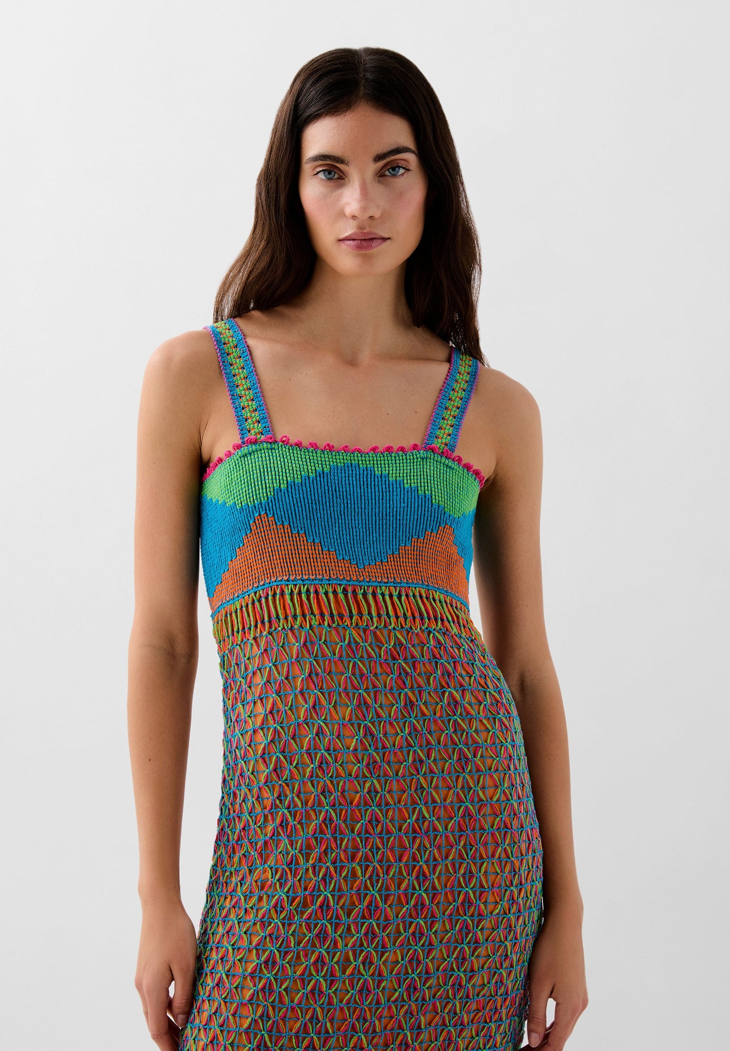 VESTIDO CROCHET MULTICOLOR