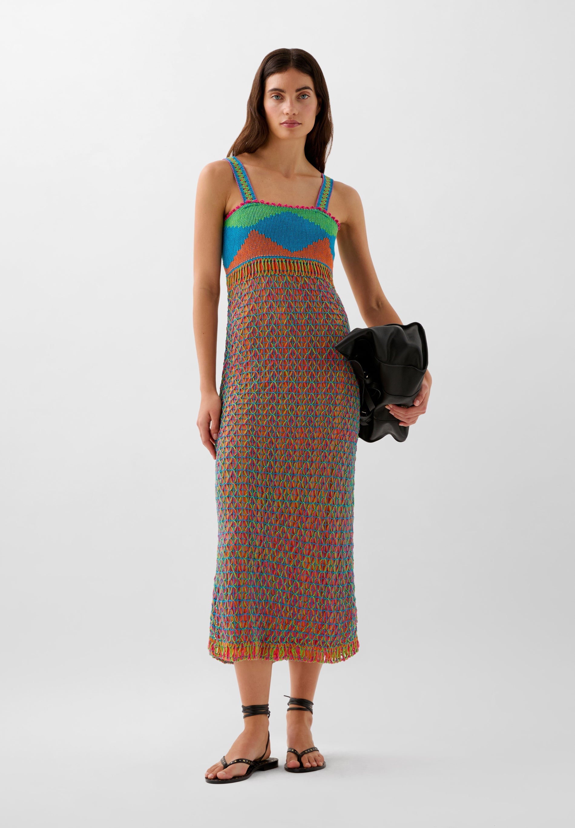 VESTIDO CROCHET MULTICOLOR