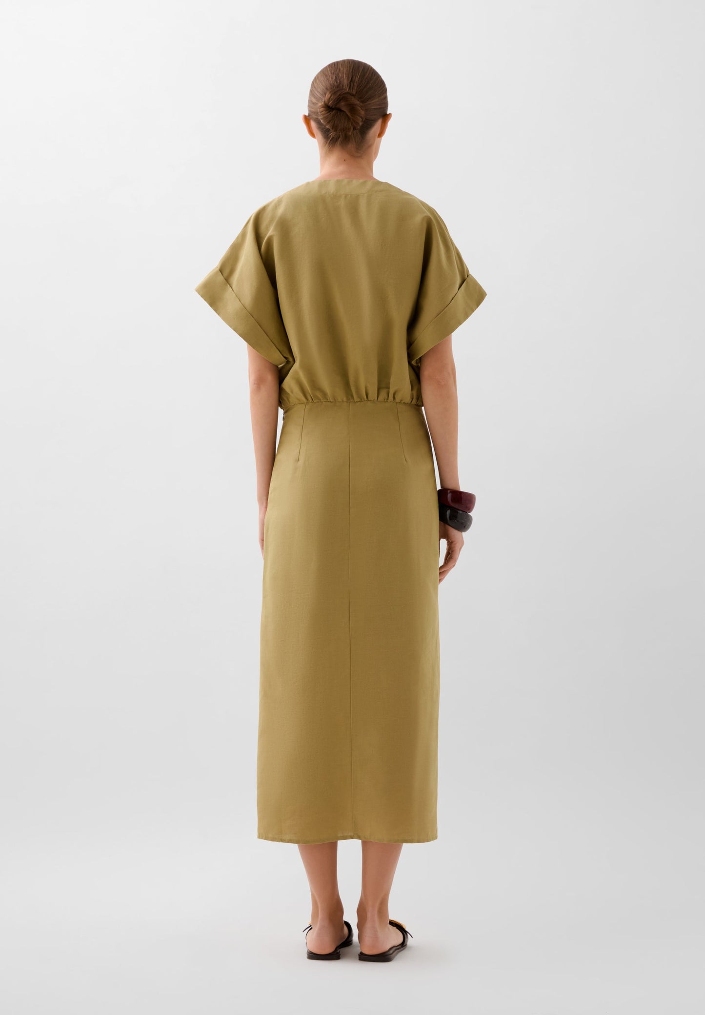 VESTIDO LINO FRUNCES