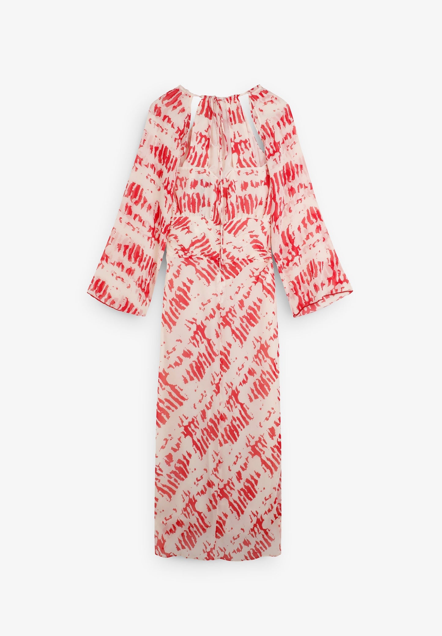 SCRUFFLE SLEEVE DRESS