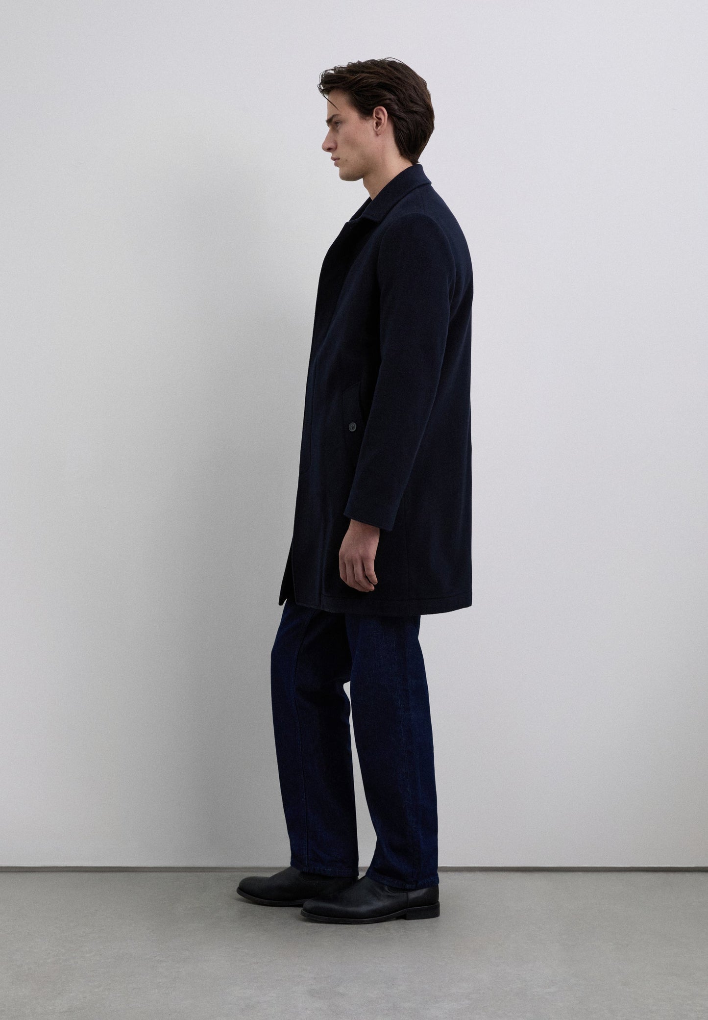 ABRIGO LARGO MEZCLA LANA