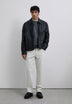CHAQUETA PIEL CUELLO CAMISA