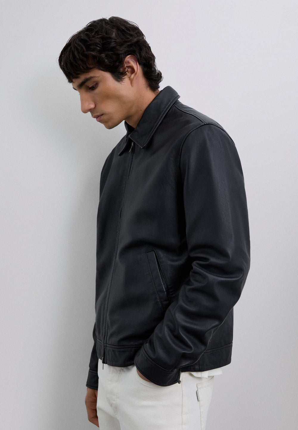 CHAQUETA PIEL CUELLO CAMISA – Scalpers PE