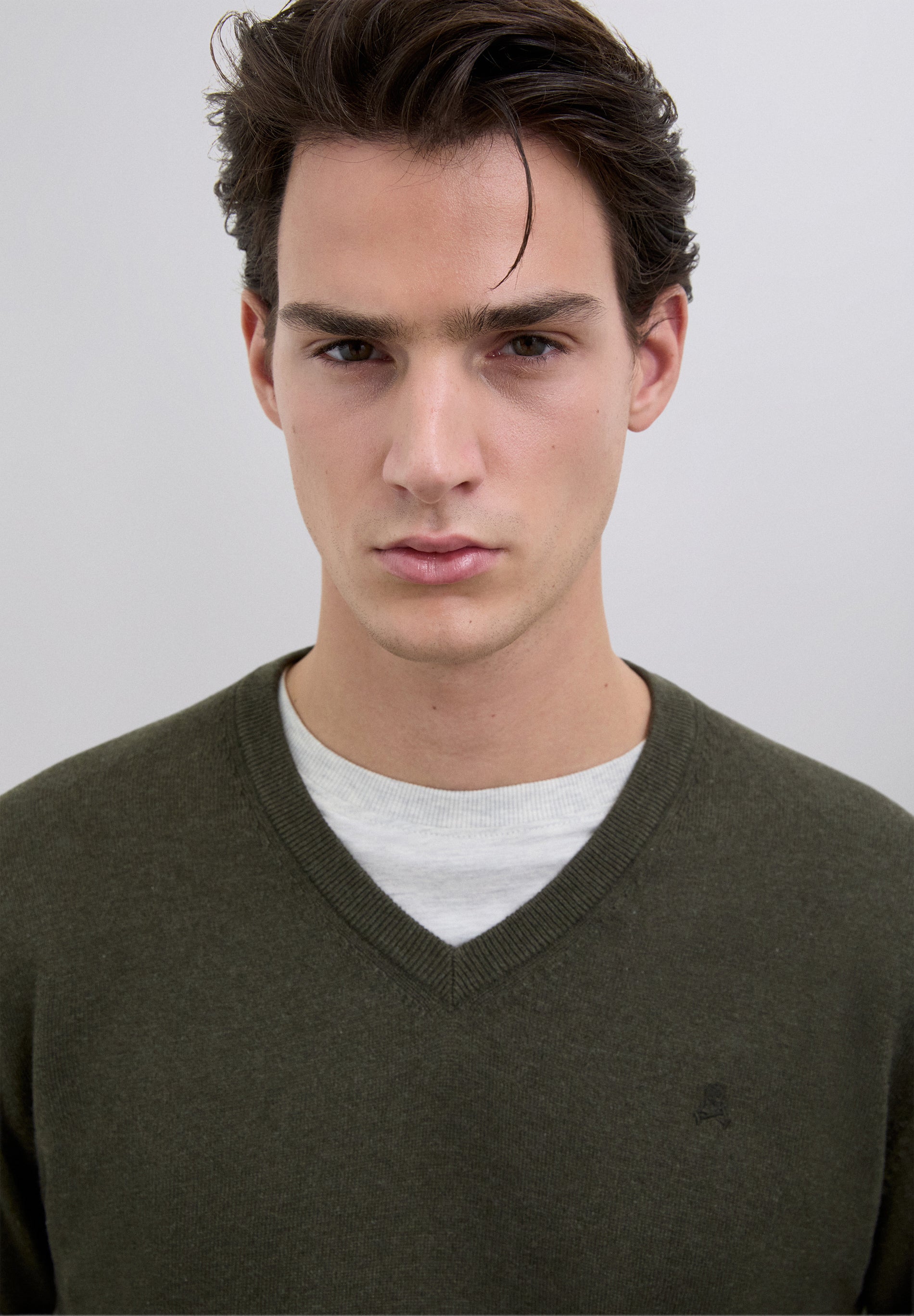 JERSEY PUNTO CUELLO PICO ALGODÓN