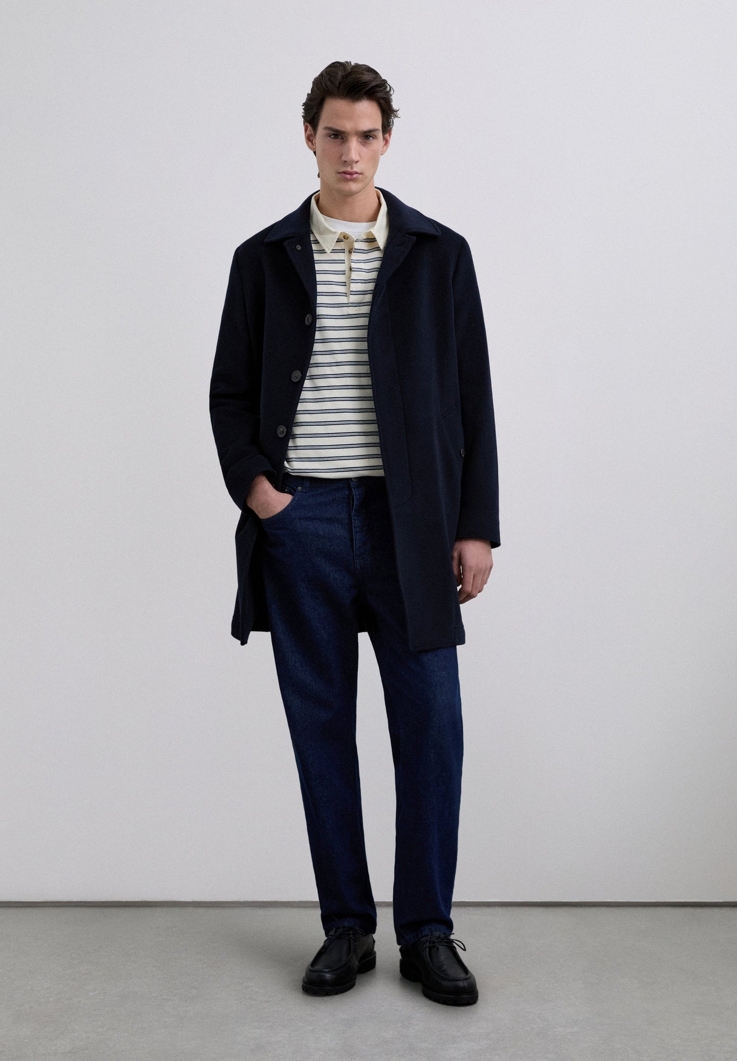 POLO PUNTO ESTAMPADO RELAXED