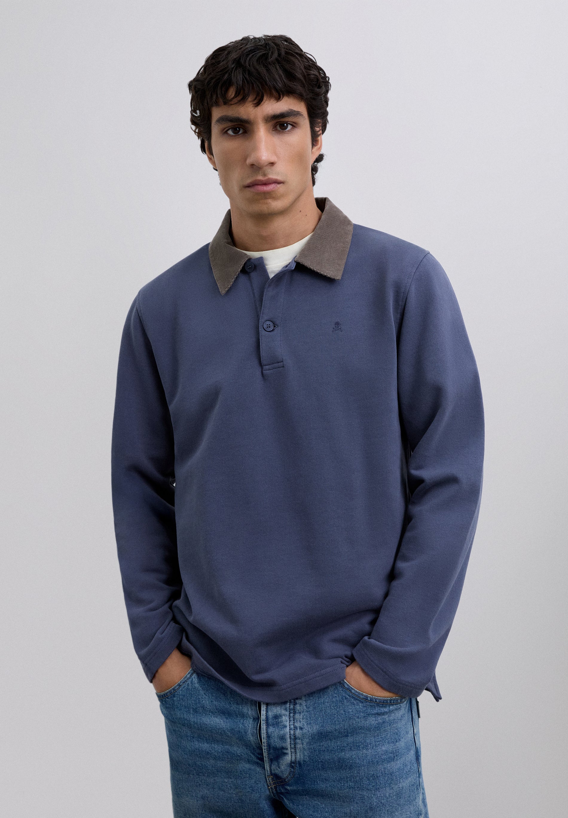 POLO BORDADO CUELLO PANA