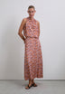 TOP CUELLO HALTER ESTAMPADO