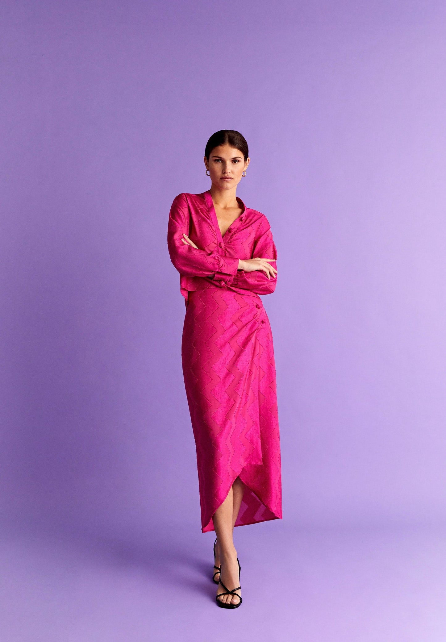 FALDA JACQUARD ZIGZAG