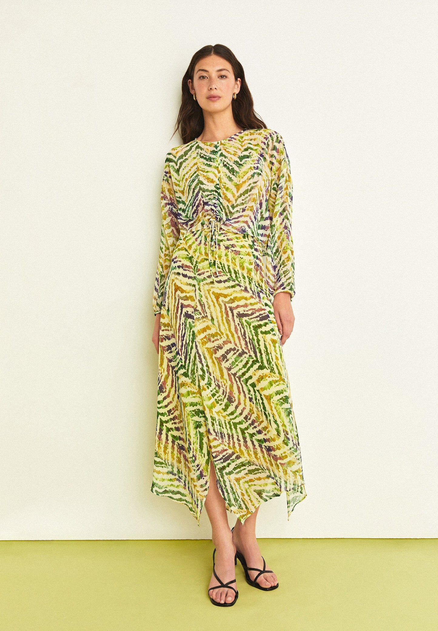 FALDA MIDI PRINT CEBRA