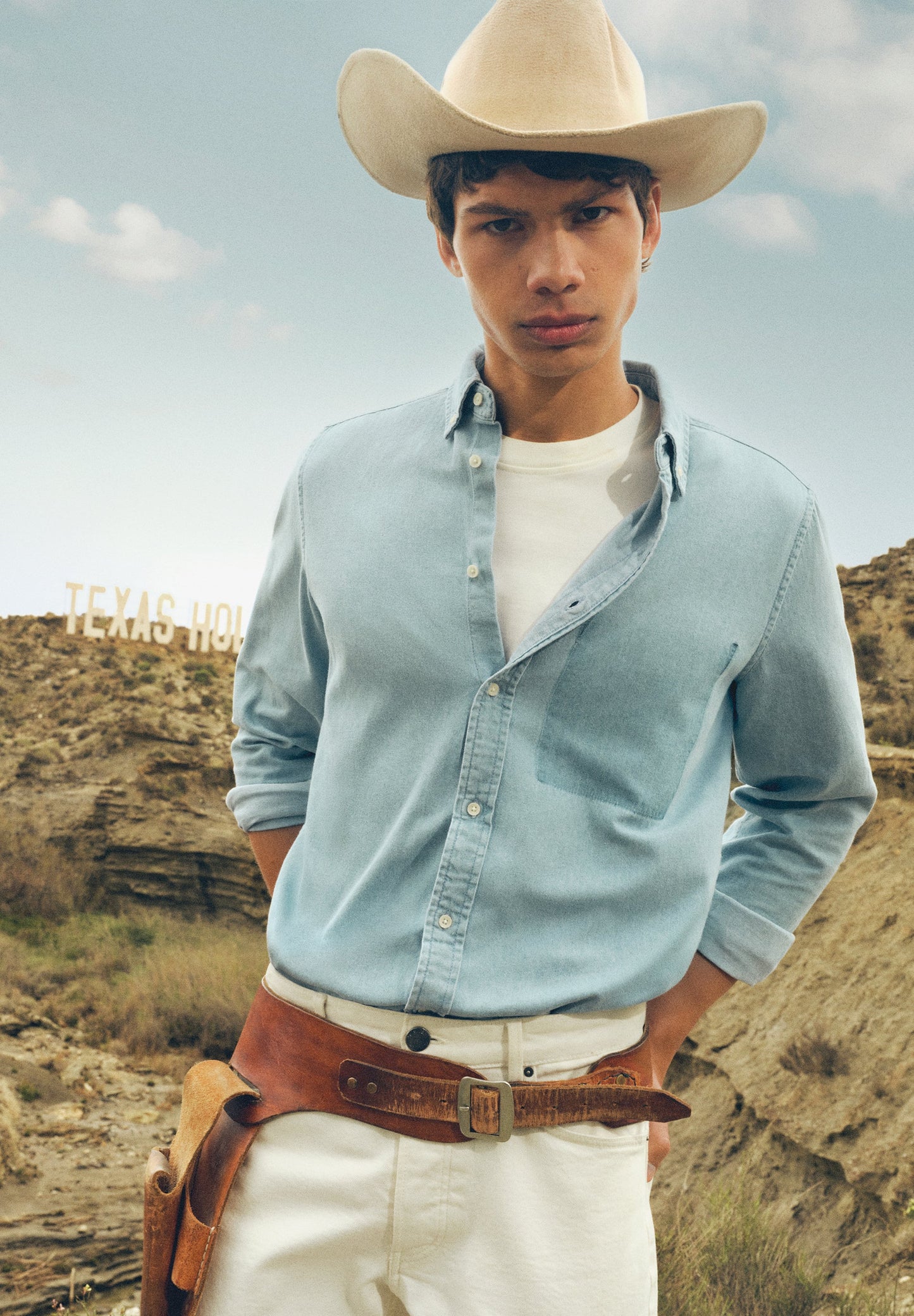 CAMISA DENIM BOLSILLO PARCHE