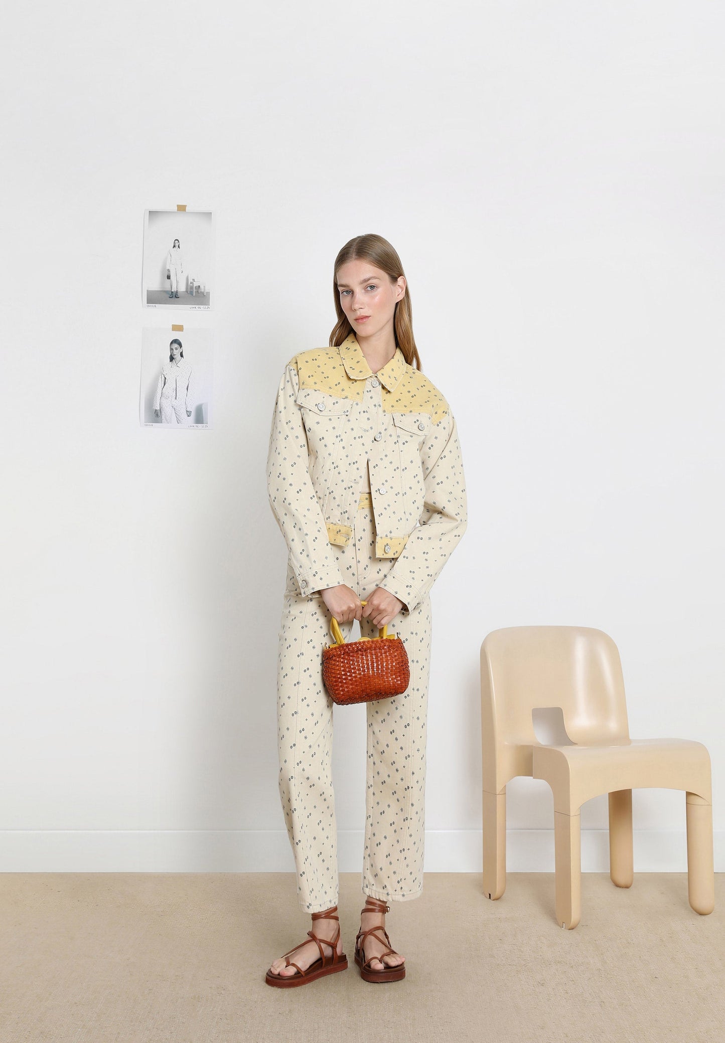 CHAQUETA DENIM MOTIVOS ÉTNICOS