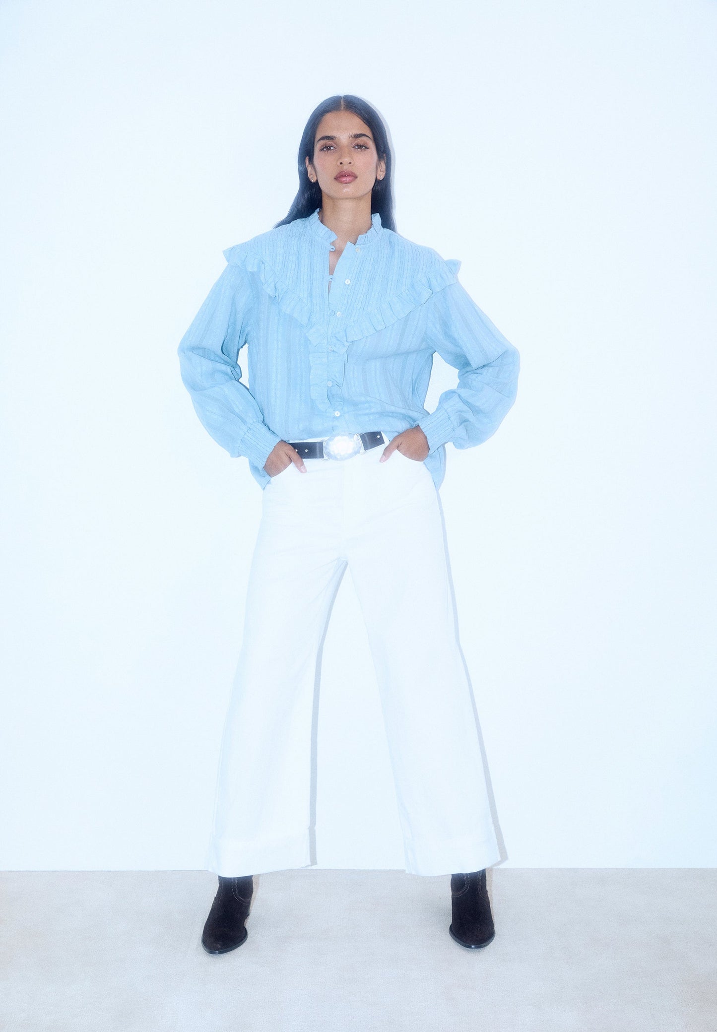 PANTALÓN DENIM CULOTTE